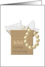 30th Pearl Wedding Anniversary Invitation A Beautiful Pearl Necklace card