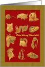 Vietnamese New Year Zodiac Signs Chuc Mung Nam Moi card