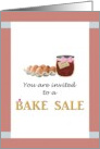 Bake Sale Invitation Eggs And A Pot Of Homemade Jam card