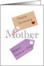 Birthday on Mother’s Day for Mom Gift Tags card