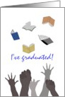 I Have Graduated Hands And Books In The Air card