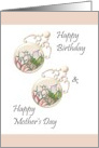 Birthday on Mother’s Day for Grandmother Little Charms card