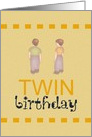 Birthday for Twin Boys card
