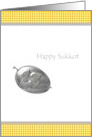Silver Etrog Happy Sukkot card