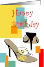 18th Birthday Summer Heels card