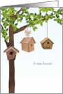 Congratulations New House Bird Houses In Tree card