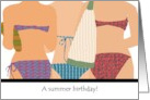 Summer Birthday Ladies in Bikinis card