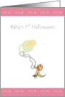 Baby’s First Halloween Pacifier with Pumpkin Moon and Cat Charms card