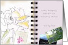 Missing An Old Friend Memories In A Sketch Book card