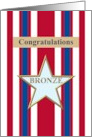 Congratulations On Military Bronze Star Award card