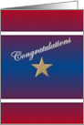 Congratulations On Military Bronze Star Award card