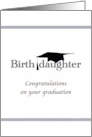 Birth Daughter Graduation Graduate Cap card