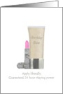 Birthday Glow Cream Cosmetics card