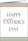 Father’s Day for First Time Grandfather card