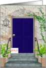 Congratulations On The Sale Of Your House Blue Front Door card