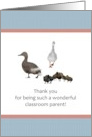 Thank You Classroom Parent Ducks And Ducklings card