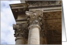 Magnificent Columns The Pantheon Paris Blank card