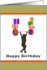 Birthday Weight Lifter card