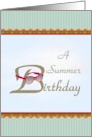 A Summer Birthday Sunglasses and Blue Skies card