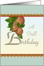 A Fall Birthday Apples on a Branch card
