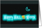 Creepy Pumpkin And Spooky Halloween Greeting card