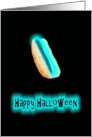 Halloween Glowing Hot Dog In A Bun card