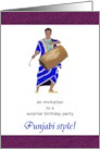 Surprise Birthday Invitation Punjabi Style card