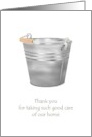 Thank You Caretaker A Metal Pail card