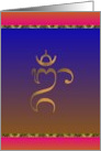 Om A Mystical Sound Of Sanskrit Origin card