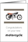 Congratulations On Your New Motorcycle card