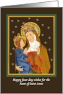 Happy Feast Of St. Anne St. Anne And Mary card