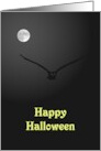 Halloween Owl In Flight In The Moonlight card