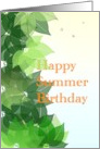 Summer Birthday A Summer’s Day card