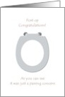 Post Surgery Congratulations Just A Passing Concern Toilet Seat card