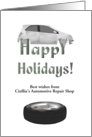 Customizable greeting automotive repair shop to customers card