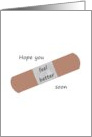 Get Well Soon Adhesive Bandage card