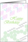 Birthday Pretty Pastel Shapes card