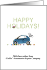 Customizable greeting automotive repair company to customers card