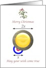 Curling Christmas Large Curling Stone Small Target card