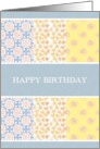 Birthday Patchwork Colors card