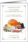 Thanksgiving Humor 2025 Turkey Takes Out Advertisement card