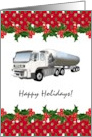 Christmas From Milk Company Illustration Of Milk Truck Tanker card