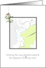 Wishing New Adoptive Parents a Happy Christmas card