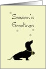 Season’s Greetings Doggy Silhouette card