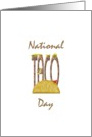 National Taco Day, Taco in a tortilla card