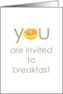 Breakfast Invitation Half a Grapefruit card