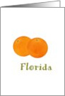 Florida Orange State Fruit Symbol Blank card