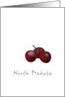 North Dakota Chokeberry State Fruit Symbol Blank card