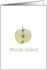 Rhode Island Greening Apple State Fruit Symbol Blank card