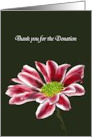 Thank You for Your Donation in Memory Of Daisy Flower card